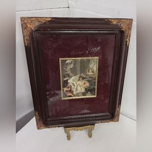 Vintage Angels Framed Art With Footed Easel 8×10